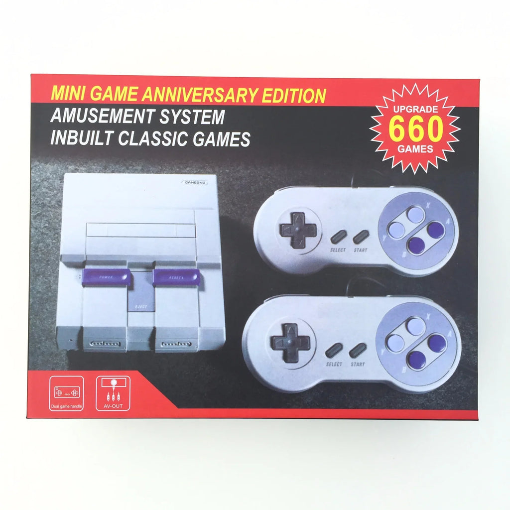 Super Classic MINI SFC TV Handheld Mini Portable Game Players Consoles Entertainment System For NES SNES Games Console（660 Game）