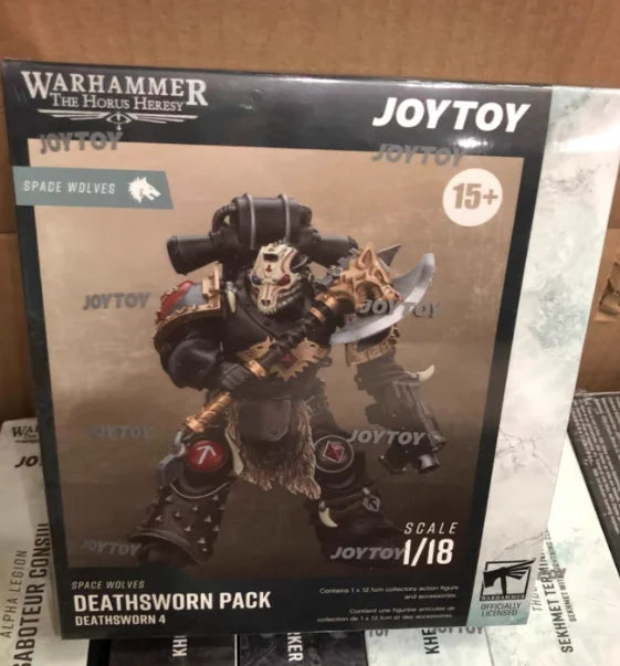 【SF】JOYTOYS Warhammer 40K 1/18 Actionfigur Space Wolves Deathsworn Pack Deathsworn 4 Anime Modell Spielzeug Geschenke