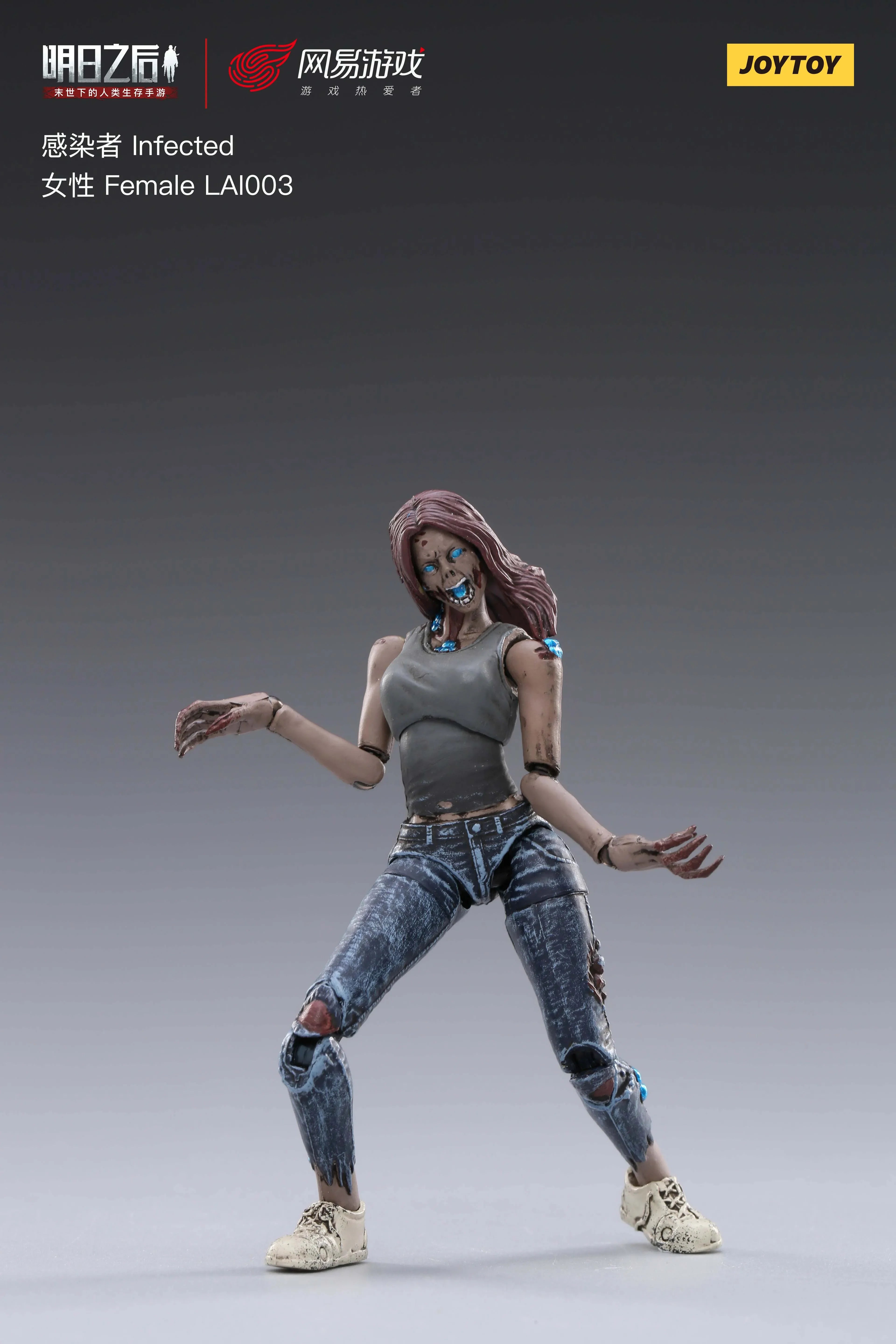 JOYTOY 1/18 Action Figure (5PCS/SET) Life After Infected Person Zombie Anime Collection Military Model Resident Evil