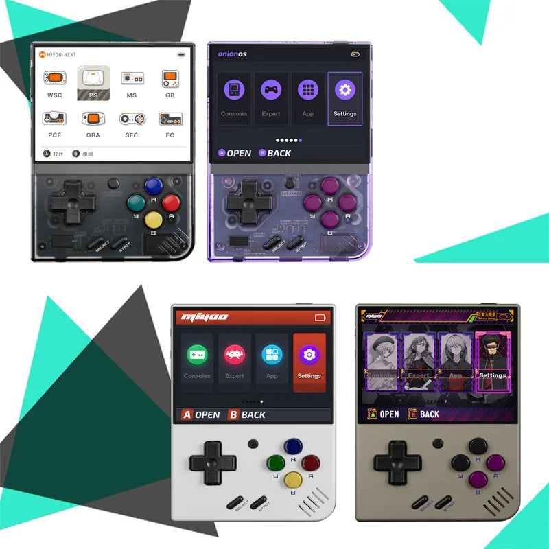 MIYOO Mini Plus Portable Retro Handheld Game Console 3.5"IPS HD Screen Mini+ Players Children's Gift Classic Gaming Emulator