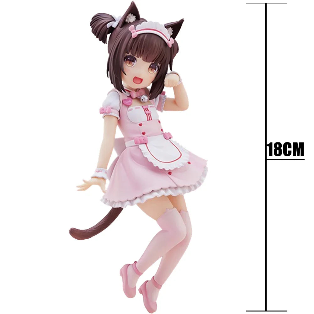 Anime Chocola Vanilla figure Chocola Vanilla action figure maid outfit Chocola Vanilla figurine Model Toy Collection Statue Gift