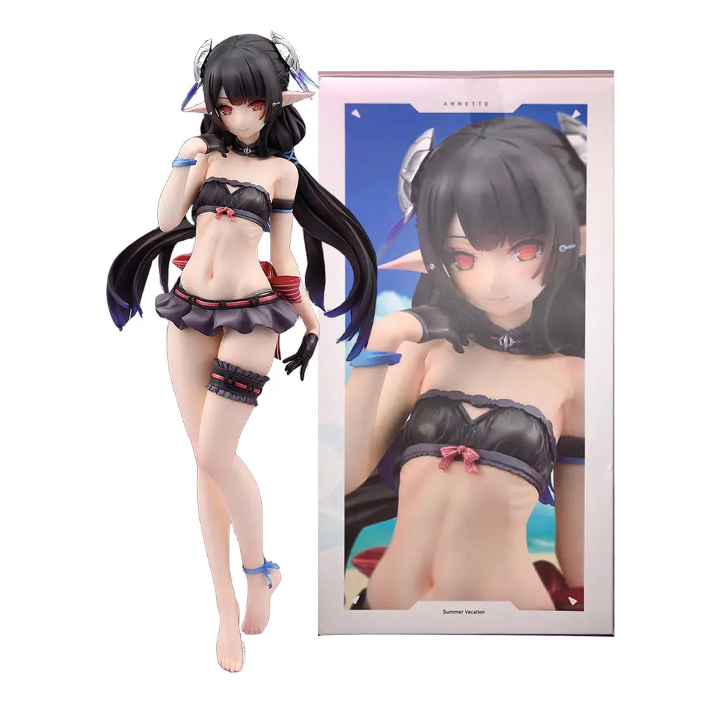24CM Anime Phantasy Star Online 2 es Figure Annette Stand Animation Model Toys Gifts Collection Decoration Ornaments PVC