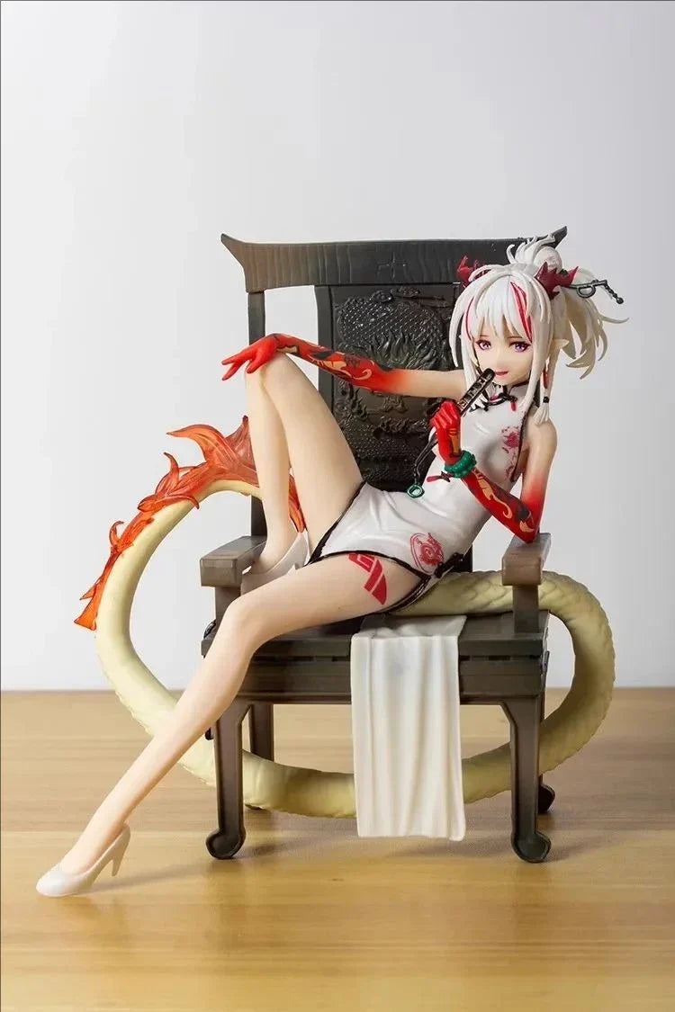 17cm Arknights Game Figures Nian Peripheral Beautiful Girl Collection Ornament PVC Model Satute Action Figure Christma Gift Toys