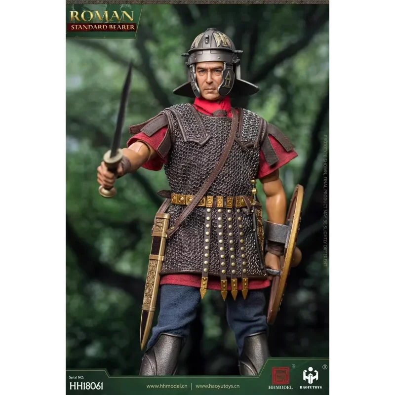 【Spot Goods】HHMODEL & HAOYUTOYS HH18061 1/6 Male Soldier Imperial Legion Rome Flag Bearer Full Set 12'' Action Figure Model