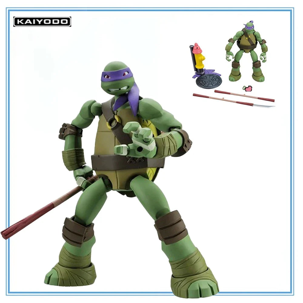 100% Original in Stock Kaiyodo Revoltech Teenage Mutant Ninja Turtles (2012 TV Series) Donatello Collection Series Model Toys