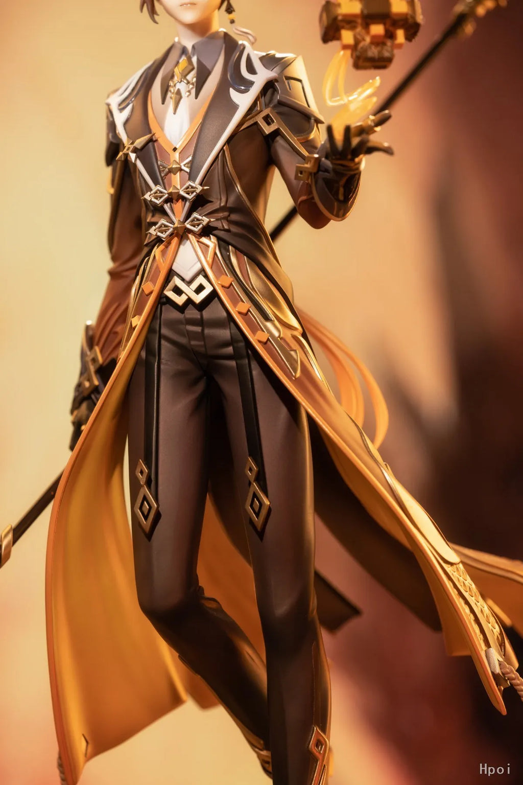 19CM Genshin Impact Zhongli Klee Hu Tao Paimon Anime Figure PVC Action Figure Model Sculpture Hand-made Desktop Decoration