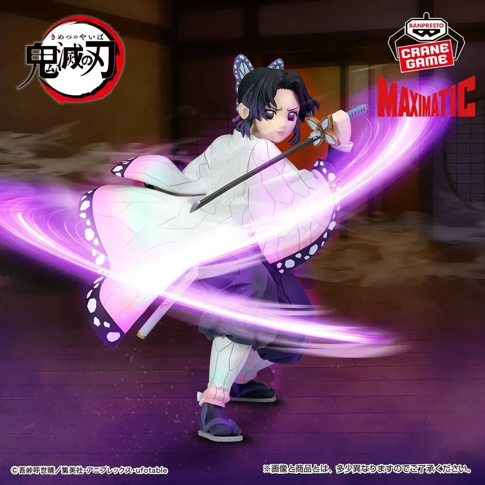 In Stock Bandai Original Genuine Banpresto Anime Demon Slayer: Kimetsu No Yaiba MAXIMATIC Kochou Shinobu 18cm Model Toy Figures