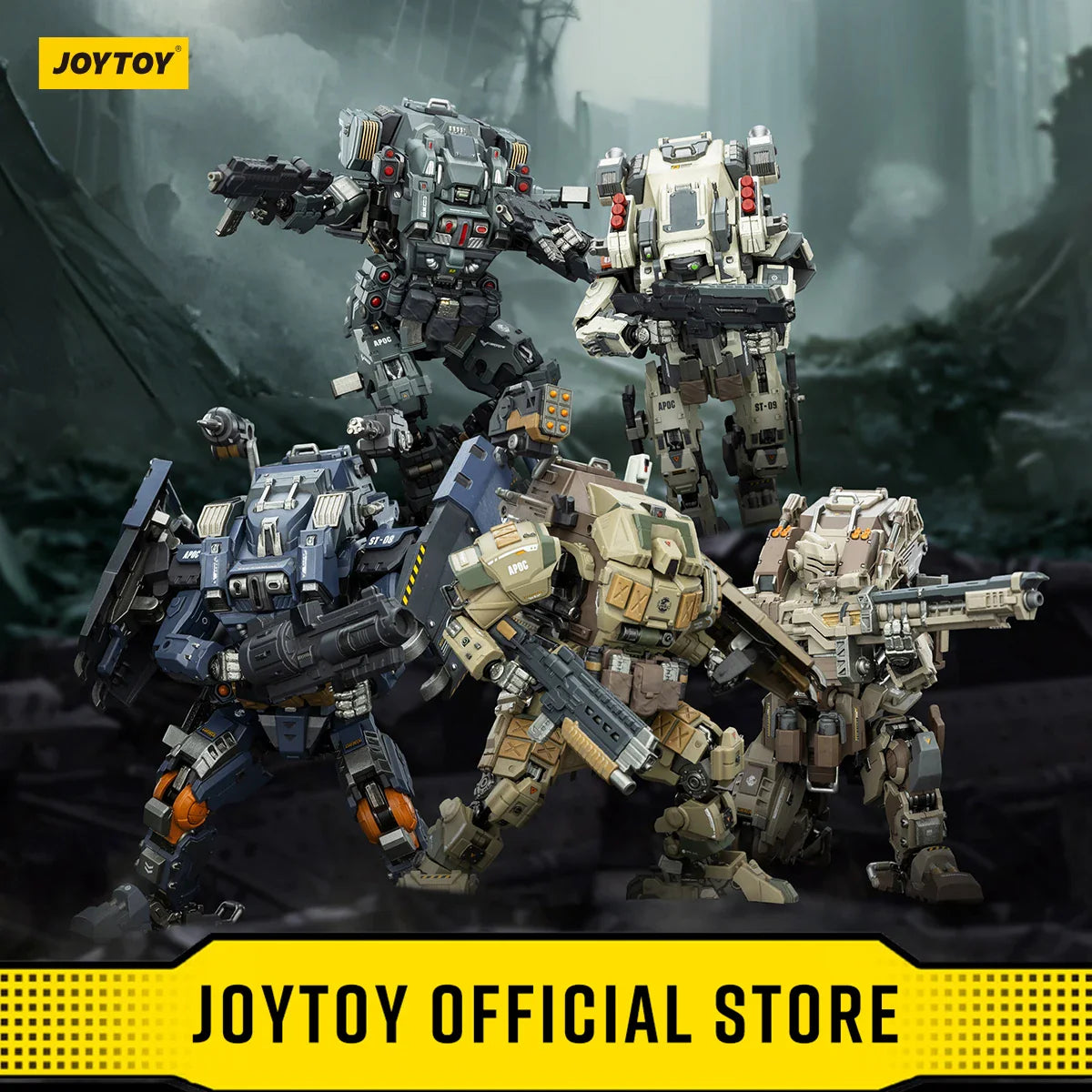 JOYTOY Dark Source 1/25 Actionfiguren APOC Series Bedrock Albus Standard-Kampf-Mech