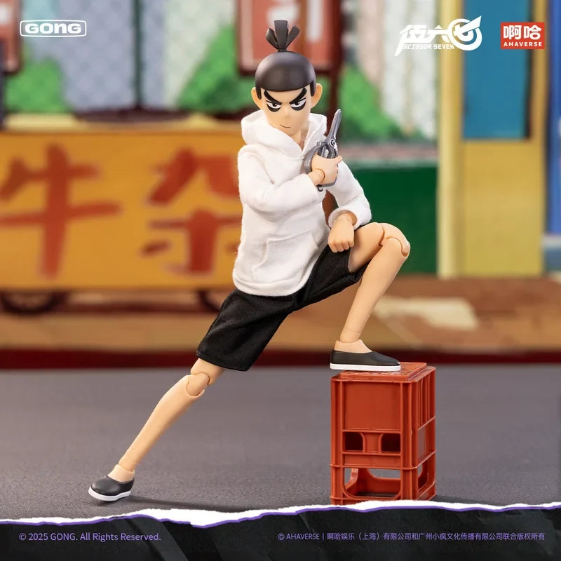 The First Original Creation 22cm Scissor Seven Action Figure Model 1/8 Anime Series Killer Seven Model Toy Collectible Gift