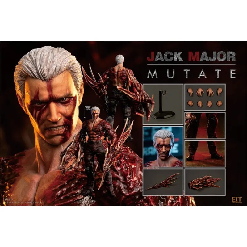 END I TOYS 1/6 Scale EIT017 Resident Evil Anime Figure Major JACK Action Figures Model Full Set Collection Gift