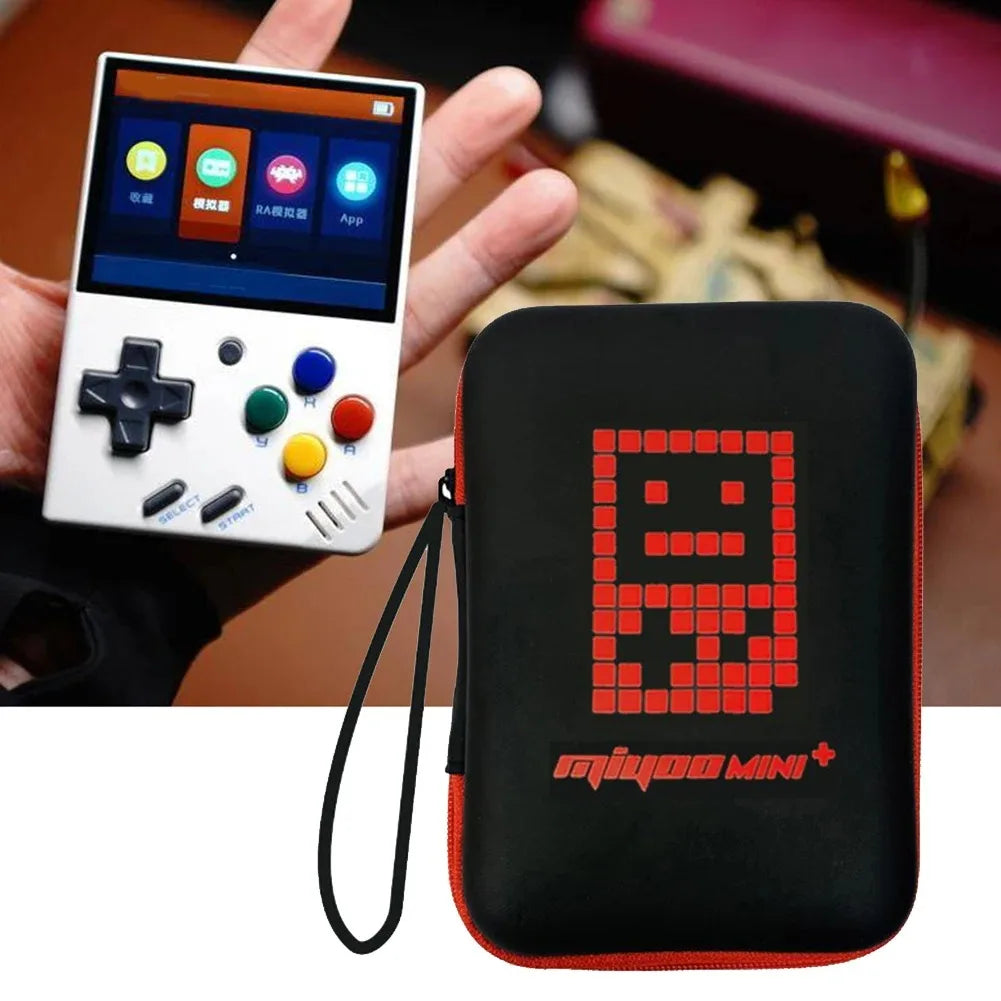 For Miyoo Mini Plus Protective Case Suitable for Miyoo Retro Handheld Game Console Portable Storage Bag Dustproof Anti-fall