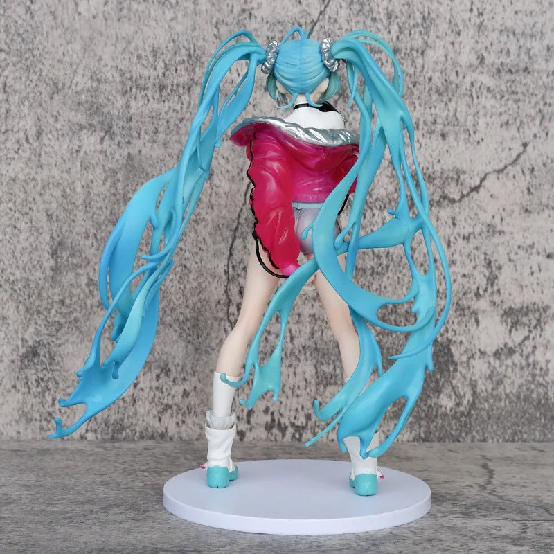 24cm Anime Hatsune Miku Action Figures Beautiful Girl Trendy Singer Figures Model Toys Kawaii Doll Children's Christmas Present