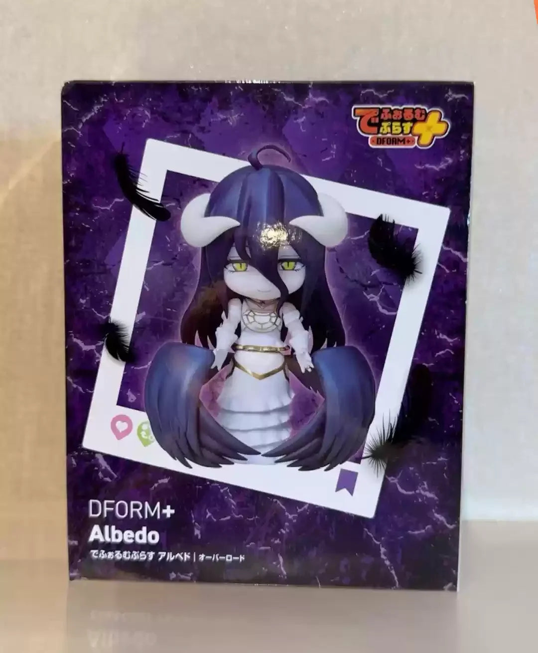 Bandai Original 20cm Eacher Style Version Overlord Albedo Anime Action Figure Model Desktop Decoration Toys