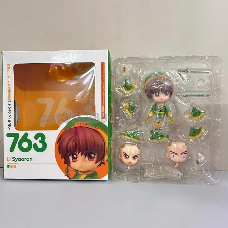 Card Captor Sakura Li Syaoran 763 Kinomoto Sakura 400 PVC Action Figure Model Toy Q Version Joint Movable Doll