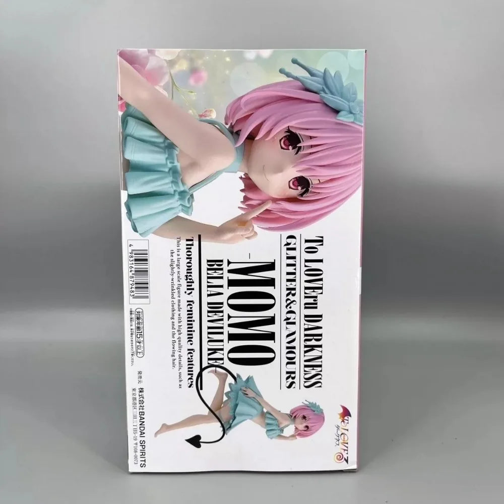 In Stock Bandai Original Genuine Banpresto Anime To Love-Ru Darkness Glitter&Glamours Momo Belia Deviluke 22cm Model Toy Figures