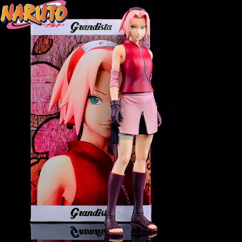 26CM Anime Shippuden Haruno Sakura Action Figure PVC Statue Collection Model Toys Decoration Doll Xmas Ornament Gift For Kids