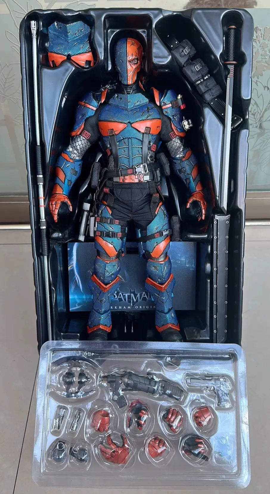 In Stock HT Arkham Batman HotToys 1:6 VGM30 DC Deathstroke Arkham Knight Figure Model Collectible Gift