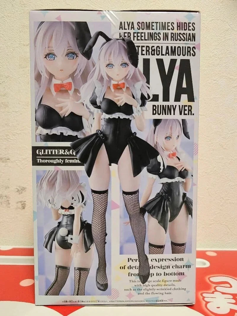 Original BANDAI Banpresto Alya Sometimes Hides Her Feelings in Russian Alisa PVC Anime Figures Action toy