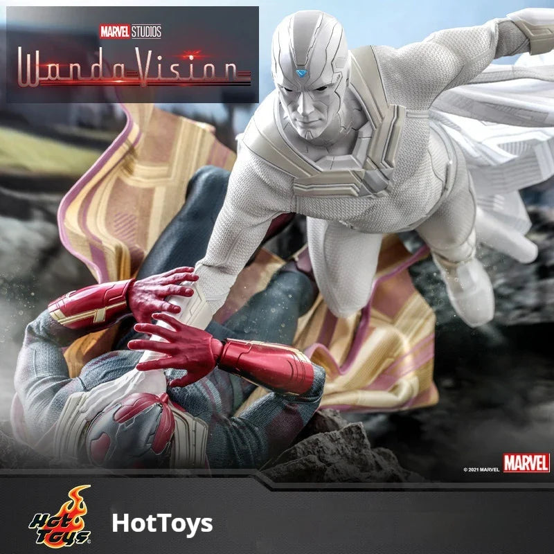 HotToys White Vision 1:6 Scale Collectible Action Figure From Wanda Vision Premium Posable Figurine For Adult Collectors Display