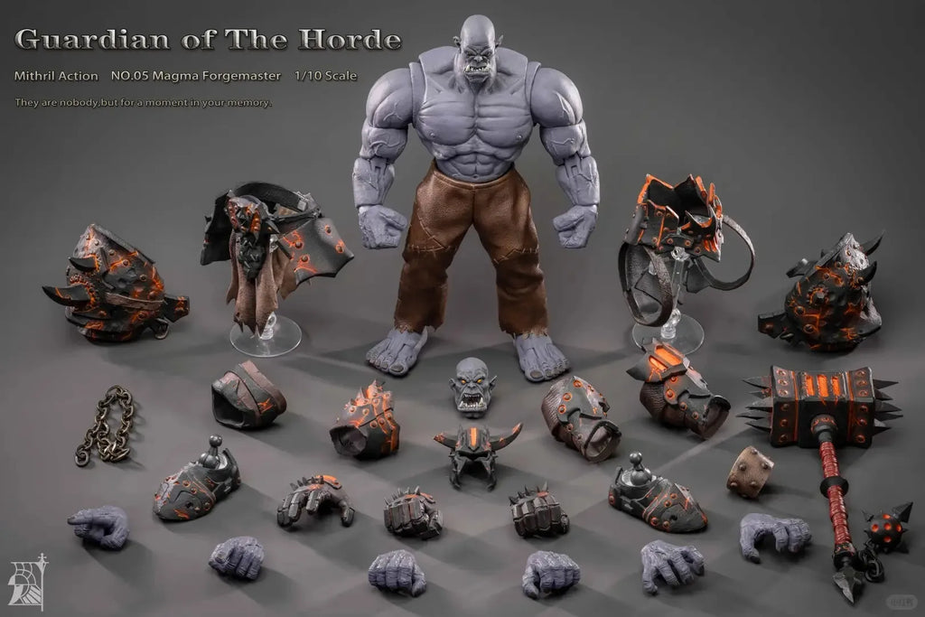Official Grey Knight Tribal Guard 05 - Lava Forgemaster Articulated Model Gift In Stock