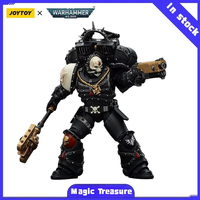【MT】JOYTOY Warhammer 40K Blood Angels Lemartes with Jump Pack Blood Crozius and Absolver Bolt Pistol 1/18 Action