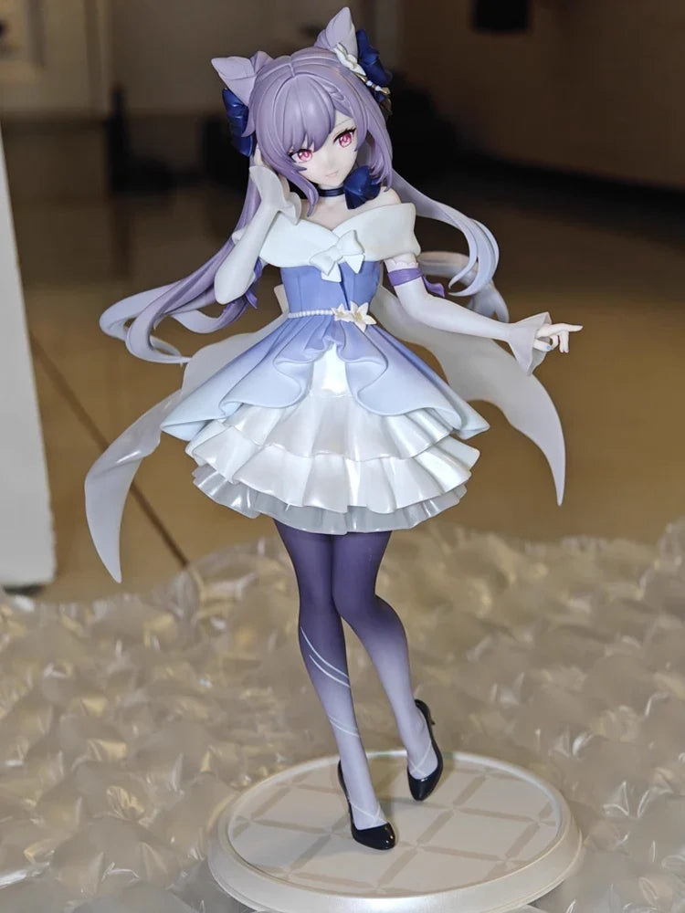 New In Stock Genuine Genshin Impact Keqing Myethos+ Series Crystalline Night Banquet Ver.1/8 Figure Collectibles Birthday Gift