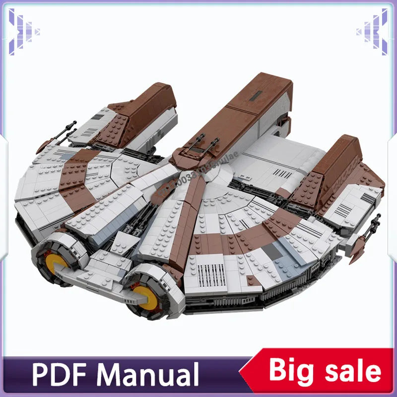 4498PCS Ebon Hawk Dynamic-class freighter KOTOR (Minifig Scale) Building blocks set space war adults moc bricks Christmas gift