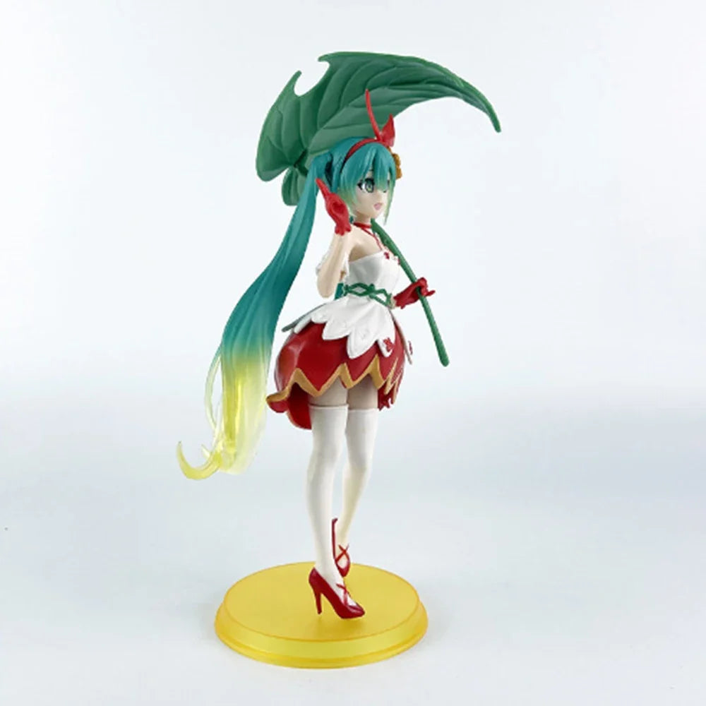 21cm Hatsune Miku Anime  Figure Fairytale Wonde Hatsune Miku Gift Collection Action Figure Gift Doll Collection Decoration PVC