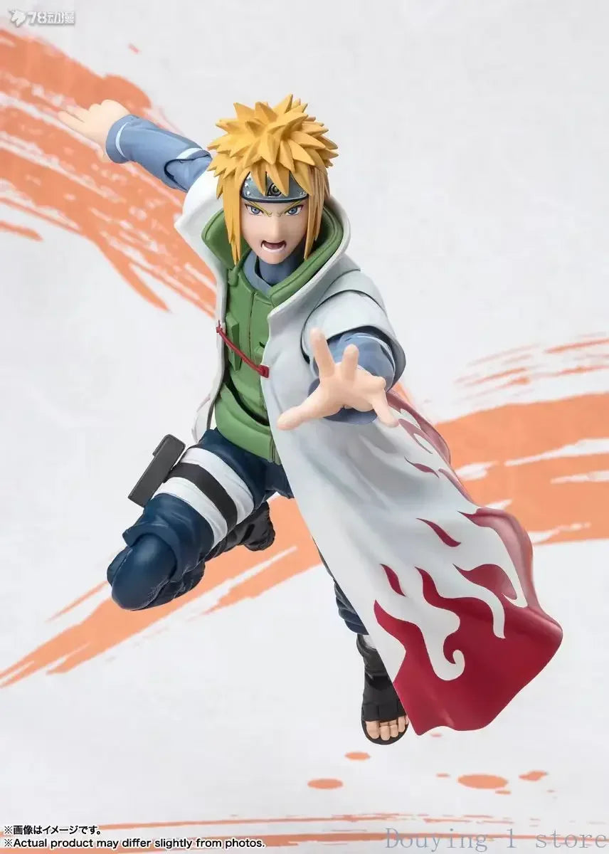 In Stock Bandai Shf  Shippuden Minato  Edition Anime Action Figures Toys Models Figura Collector