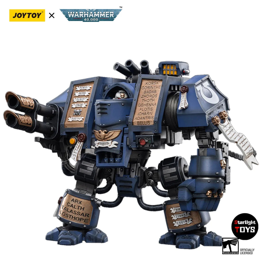 JOYTOY 1/18 Action Figure Warhammer 40K Space Marines Uitramarines Venerable Dreadnought Model Toy Gift