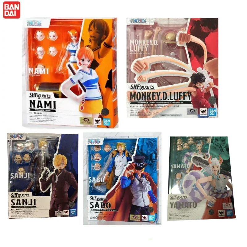 100% Original in Stock Bandai S.H.Figuarts SHF One Piece Monkey D. Luffy Romance Dawn Character Model Toy Gift Collection