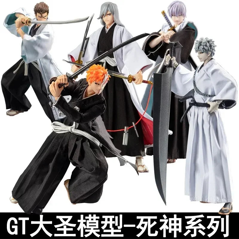 Dasin/Great Toys/GT Bleach Kurosaki Ichigo Aizen Sousuke Ukitake Jushiro Ichimaru Gin SHF Action Figure Present Model in Stock