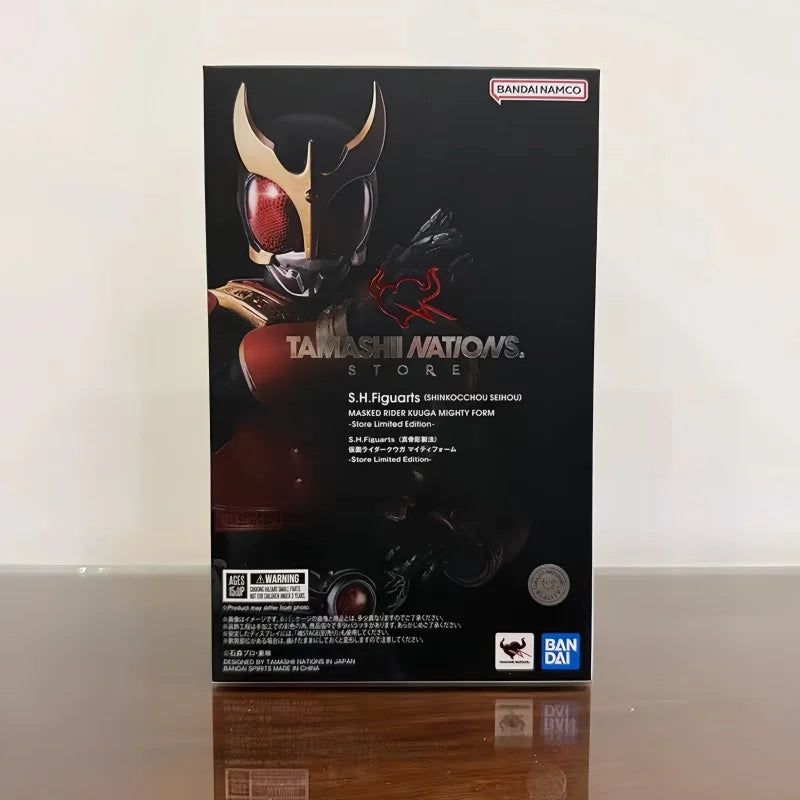 New Hot Sale Genuine Bandai Kamen Rider Kuuga Real Bone Carving Mobile Toy Tnt Version Mighty Form Cool Decoration Surprise Gift
