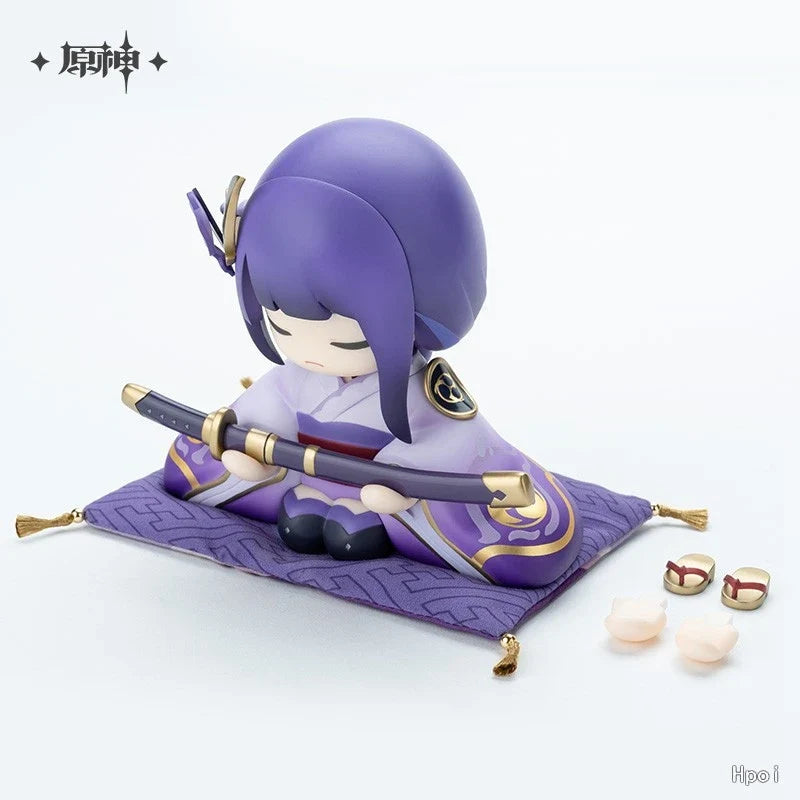 10cm Genshin Impact Anime Figure Game Peripheral Raiden Shogun Beelzebul Action Figure Desktop Decor Collection Model Toys Gift