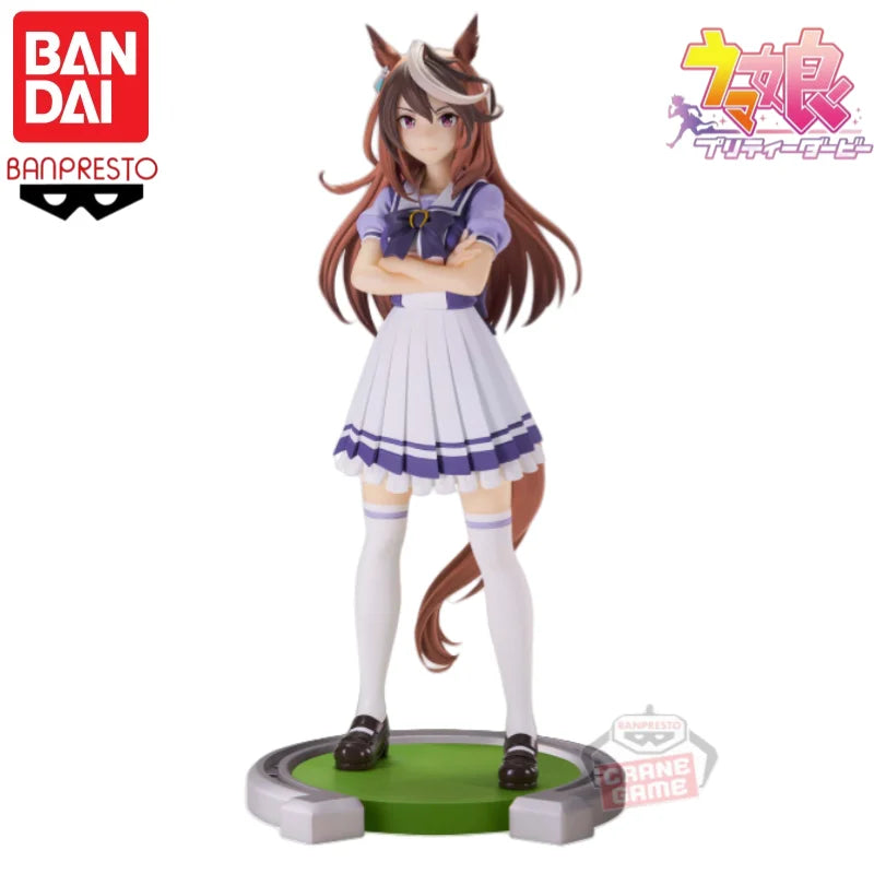 In Stock Bandai Banpresto Original Uma Musume Pretty Derby Rudolf Symbol Figurine Character Anime Model Toy Gift