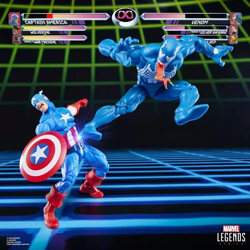 Marvel Legends Gamerverse Series Captain America Vs Venom Action Figure 1/12 Marvel Figure Joints Movable Toy Collect Decor Gift