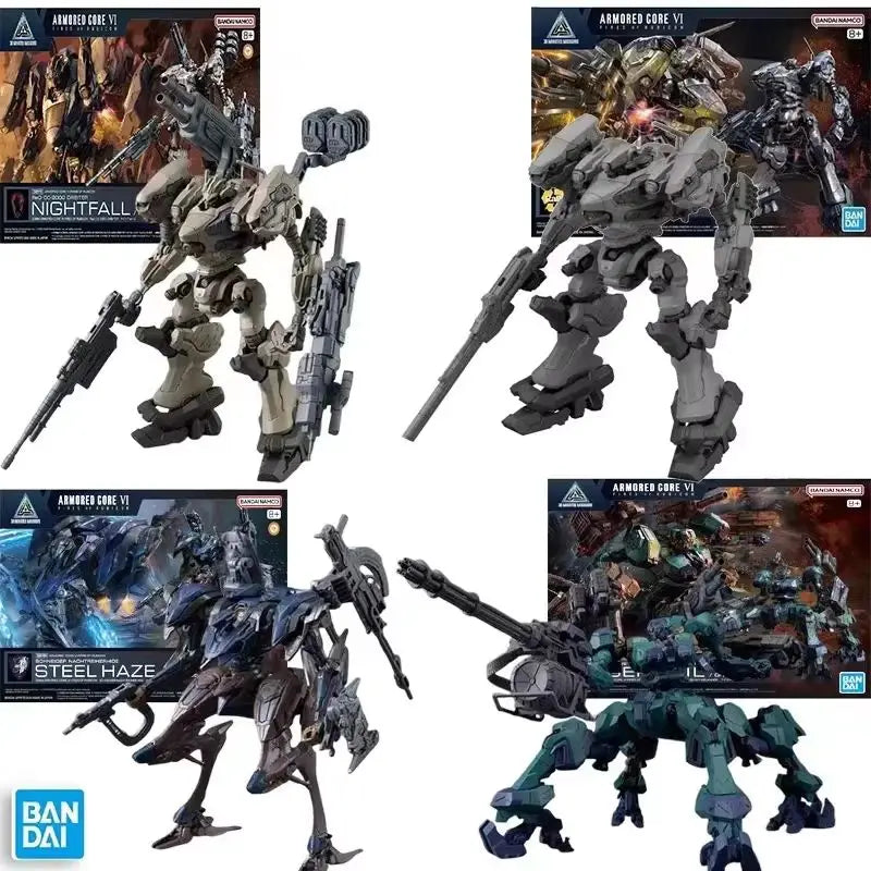 Bandai Genuine 30MM ARMORED CORE VI NIGHTFALL STEEL HAZE BD-011 MELANDER Liger Tail CC-2000 ORBITER Anime Figure Assembly Model