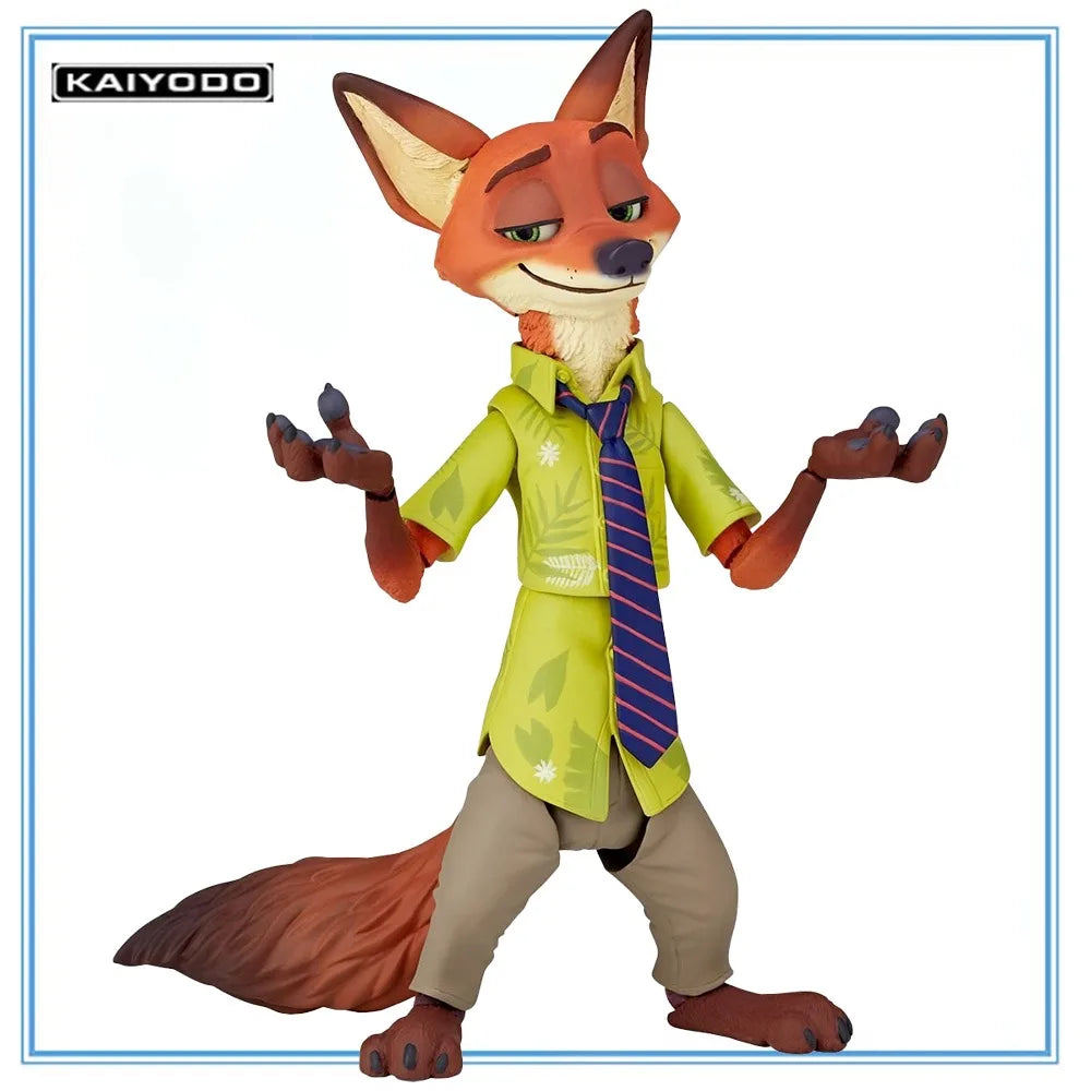 100% Original in Stock Kaiyodo Figure Complex Movie Revo (No.010), Revoltech Zootopia Nick Wilde Model Toys Model Decoration
