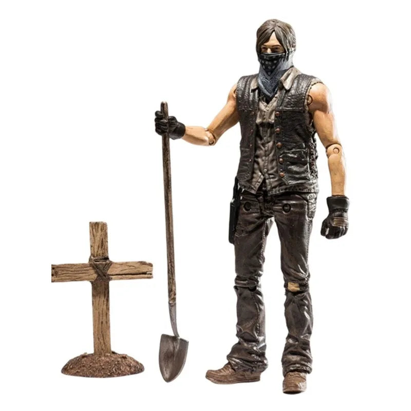 In Stock 5-inch 1/12 Action Figure RAVE DIGGER DARYL DIXON Anime Model Collectible Doll Boy Toy