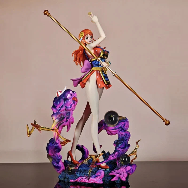 One Piece Oni Island Samurai Nami Anime Figure Action Figurine Pvc Statue Model Room Collection Decoration Toys Christmas Gift