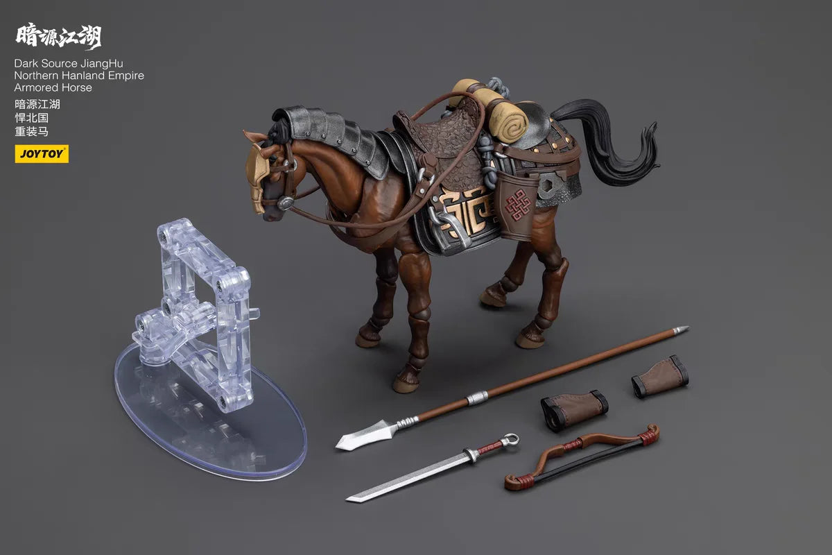 JOYTOY 1/18 Action Figure Dark Source JiangHu Northern Hanland Empire Armored Horse 2PCS Toy Model Gift