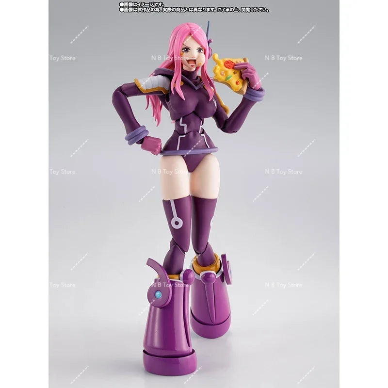 Original Bandai One Piece S.H.Figuarts Shf Jewelry Bonney Future Island Egghead PVC Model Action Figures Collection Toys Gifts