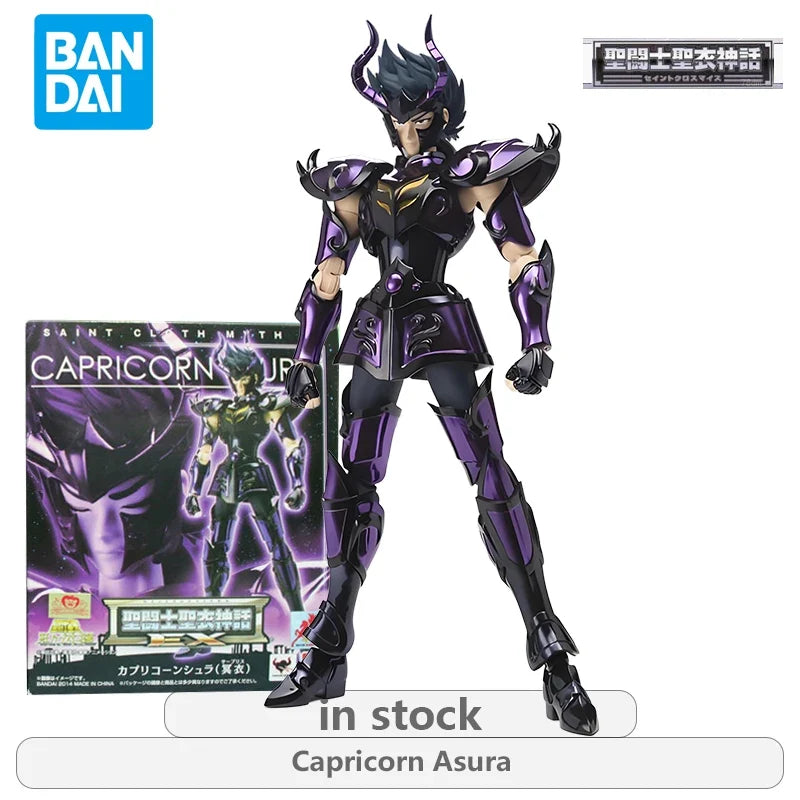 BANDAI Original Saint Seiya Saint Cloak Mythical EX Edition Dark Seiya Series Gemini Saga Anime Action Figure Model Toys