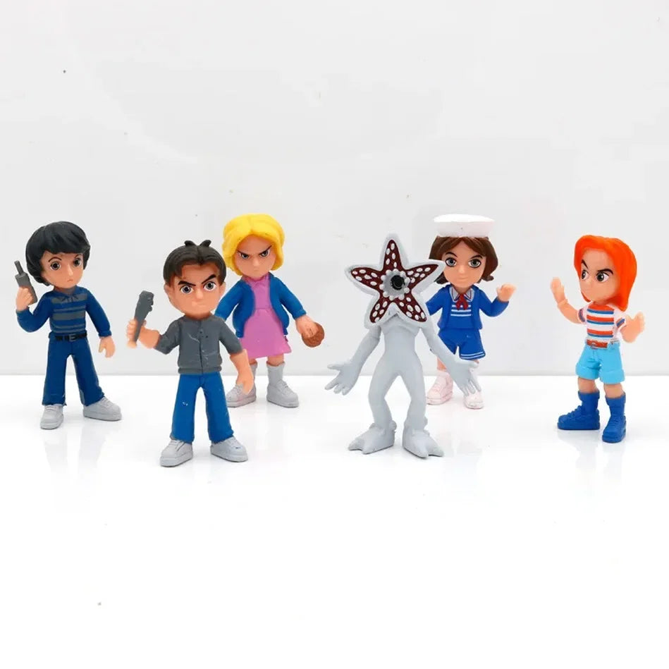 New 6pcs/set Something strange Figure Toy Will Byers Eleven Dolls Action Figure Cake Collect Decoration Christmas Gift