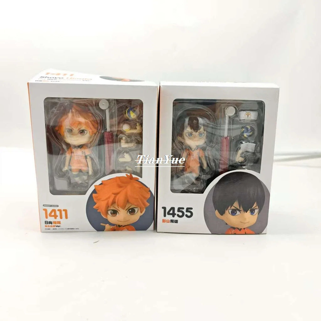 Anime Haikyuu!! Volleyball boy Hinata Shoyo 1411 Tobio Kageyama 1455 Articulated Figure Car Decoration 10CM