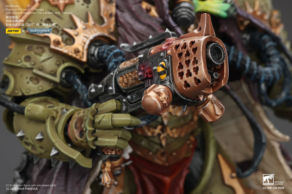 New Joytoy Warhammer 40k 1/18 Action Figure Mortarion Figures Daemon Primarch Of Nurgle Collection Statue Model Ornament Toys