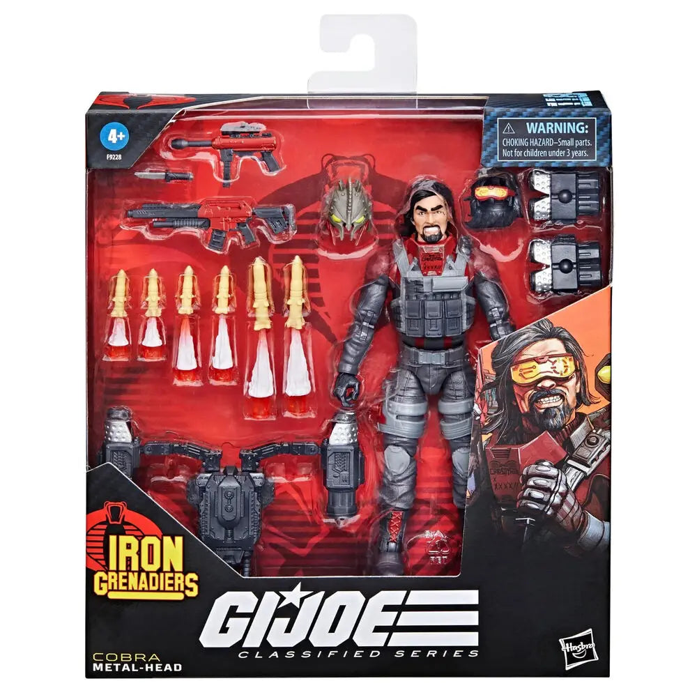 In Stock G.I. Joe GI Joe Classified Series 6" 118 Iron Grenadier Cobra Metal Head Action Figure Model Toy Hobby Gift
