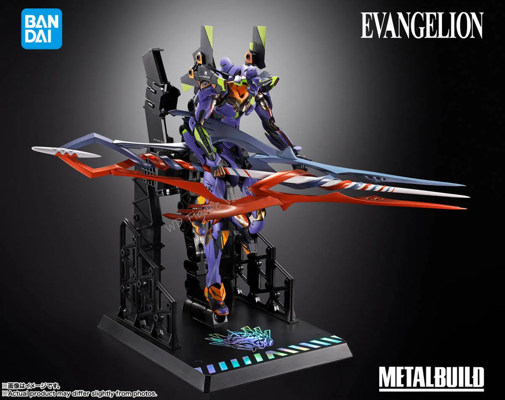 Bandai Evangelion series METAL BUILD Evangelion Unit 30th with the spear of Gaius Figures Anime Model Genuine Boxed Toy Gift