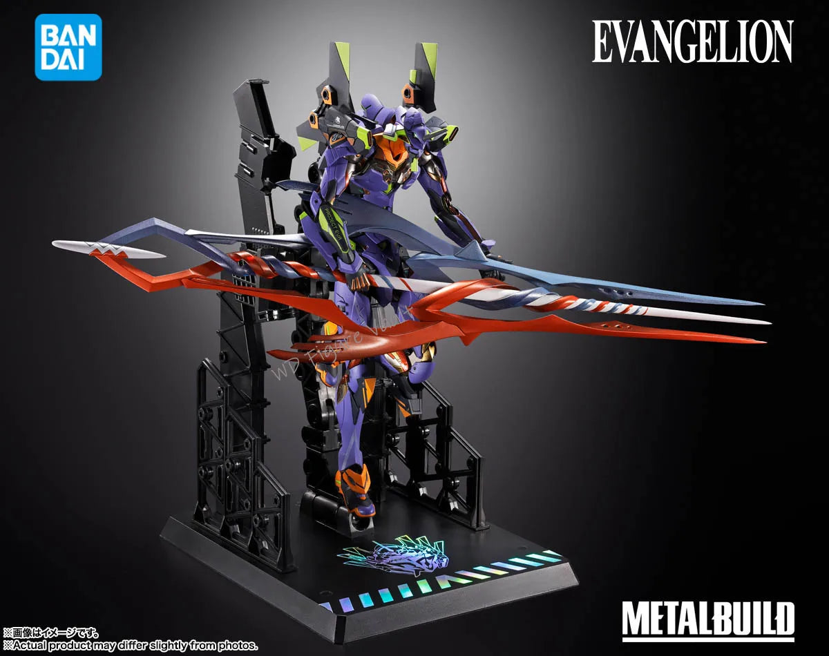 Bandai Evangelion series METAL BUILD Evangelion Unit 30th with the spear of Gaius Figures Anime Model Genuine Boxed Toy Gift