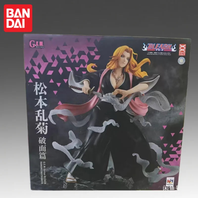 In Stock Bandai Original Megahouse Bleach Matsumoto Rangiku Action Figure Model Doll Brand New Boxed Anime Characters Toys Model